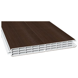 Nut- u. Federprofil 200x24mm Lg. 6,00m zweiseitig foliert 436 3059 Walnuss Terra Produktbild