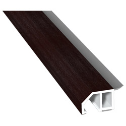 Anschluß-Profil 30mm WL SK Lg. 6,00m foliert, klipsbar, WL Schwarz80 9905-167 Maronibraun Produktbild