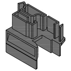 Endkappenpaar EK-SL 66.9.20 schwarz VE1 Produktbild