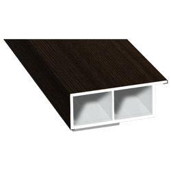 Kammerprofil 40x15mm SK Lg. 6,00m foliert, mit Nase 214 0005-167 Eiche Grau Produktbild