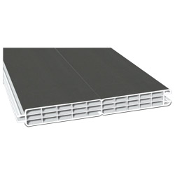 Nut- u. Federprofil 200x24mm Lg. 6,00m zweiseitig foliert 436 1014 Alux DB 703 Produktbild