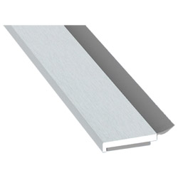Flachprofil 20x3mm WL SK Lg. 6,00m foliert, WL Schwarz 72 5105-167 Lichtgrau Produktbild