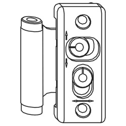 DREHFLUEGELBAND AUFLIEGEND TITAN TS Produktbild