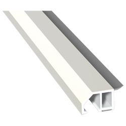 Anschluß-Profil 30mm SK K Lg. 6,00 klipsbar mit Weichlippe weiß 02.12.91.000014-116801 weiß genarbt FX 914 5205-168 Produktbild