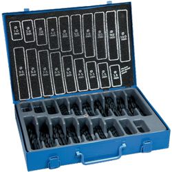 Spiralbohrermagazin 1-10 mm steigend um 0,5 mm  DIN338 Typ N HSS 170 teilig Produktbild
