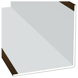 Winkelprofil 100x100x3mm Lg. 6,00m Außen foliert 314 9008-167 Eiche Rustikal Produktbild