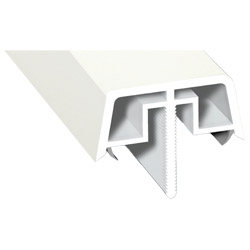 Kopplungsabdeckungsprofil Lg. 6,50m foliert 456 5053 Altweiß Produktbild