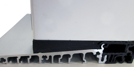 greenteQ Ausgleichsprofil 80 mm schwarz VE15M Produktbild