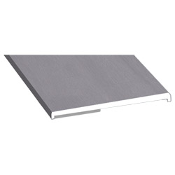 Flachprofil 40x3/2mm SK Lg. 6,00m foliert 436 1002 Metbrush Silber Produktbild