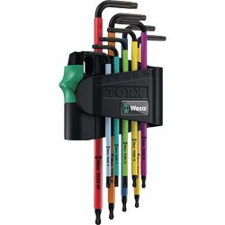 WERA TXBO-Winkelschraubendrehersatz 967 SPKL Kugelkopf TX8-TXBO40 9-tlg. Produktbild