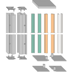 Set Dichtsch.C28/48 Gr.700 RAL 9003 B1 Produktbild