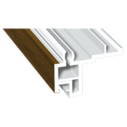 Fensterbankanschlussprofil Schüco 20mm Lg. 6,00m foliert 217 8001-167 Golden Oak Produktbild