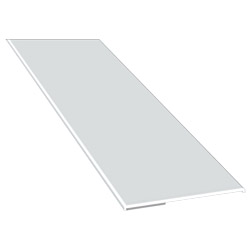 Flachprofil 60x2,5/1,5mm SK Lg. 6,00m Weiß, VE: 60m Produktbild