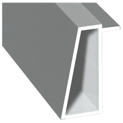 Kammerprofil 16x35mm Lg. 6,00m foliert 70 0405-083 Signalgrau Glatt Produktbild