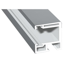 Rollladenführung 30x32mm Lg. 6,00m foliert, GK Weiß, ohne Bürste 71 5505-167 Silbergrau Produktbild