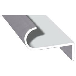 Abrollprofil schraubbar Lg. 6,00m foliert 436 1002 Metbrush Silber Produktbild
