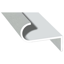 Abrollprofil schraubbar Lg. 6,00m foliert 436 1001 Metbrush Aluminium Produktbild
