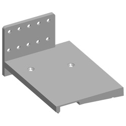 greenteQ Schwellenhalter univ. TB 70-140mm sw Produktbild
