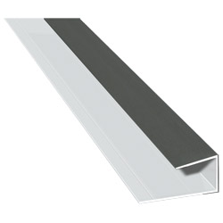 U-Profil 34x21x24mm Lg. 6,00m foliert 436 1014 Alux DB 703 Produktbild