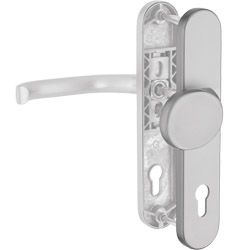 greenteQ Haustür-Halbgarnitur DG 48.S216.AL.NSK.AU PZ 92 Produktbild