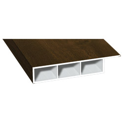 Kammerprofil 80x15mm Lg. 6,00m foliert, mit Nase 217 8007-167 Nussbaum Produktbild