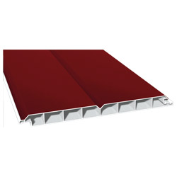 Nut- u. Federprofil 200x17mm Lg. 6,00m foliert, V-Fuge 30 8105-167 Dunkelrot Produktbild