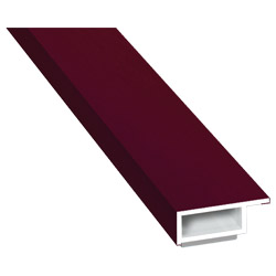 Kammerprofil 20x7 mm SK Lg. 6,00 m foliert mit Nase 300505-167 Weinrot Produktbild