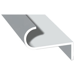 Abrollprofil schraubbar Lg. 6,00m foliert 71 5505-083 Silbergrau Glatt Produktbild