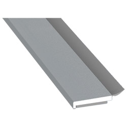 Flachprofil 20x3mm WL SK Lg. 6,00m foliert, WL Schwarz 71 5505-083 Silbergrau Glatt Produktbild