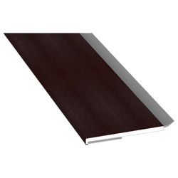 Flachprofil 40x3 mm WL SK Lg. 6,00 m foliert, WL Schwarz  80 9905-167 Maronibraun Produktbild