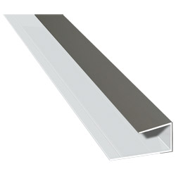 U-Profil 34x21x24mm Lg. 6,00m foliert 70 3905-167 Quarzgrau Produktbild