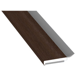 Flachprofil 20x3mm WL SK Lg. 6,00m foliert, WL Schwarz 436 3059 Walnuss Terra Produktbild