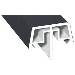 Kopplungsabdeckungsprofil Lg. 6,50m foliert 701505-167 Schiefergrau Produktbild