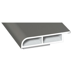 Kammerprofil 35x7mm SK Lg. 6,00m foliert mit Nase 70 3905-167 Quarzgrau Produktbild