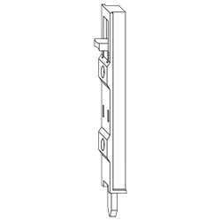 KANTENRIEGEL F711.C SL/WS Produktbild