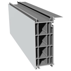 Veka-Bodeneinstand 130mm Lg. 6,50m Rb, mit WL, für 82er, VE: 13m Innen Weiß Produktbild