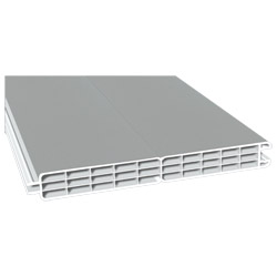 Nut- u. Federprofil 200x24mm Lg. 6,00m foliert 70 0405-083 Signalgrau Glatt Produktbild