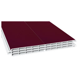 Nut- u. Federprofil 200x24mm Lg. 6,00m foliert 300505-167 Weinrot Produktbild