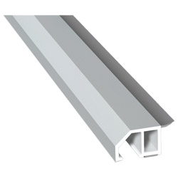 Anschluß-Profil 30mm WL SK Lg. 6,00m foliert, klipsbar, WL Schwarz72 5105-083 Lichtgrau Glatt Produktbild