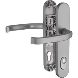 greenteQ Haustürgarnitur DG 48.S216.ZA.AL.NS PZ 92 Produktbild