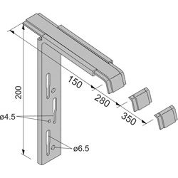 Fensterbankhalter RV25 zu VBH250 Produktbild