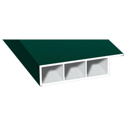 Kammerprofil 60x15mm Lg. 6,00m foliert, mit Nase 60 0505-167 Moosgrün Produktbild