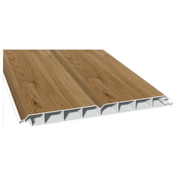 Nut- u. Federprofil 200x17mm Lg. 6,00m foliert, V-Fuge 49240 Winchester Produktbild