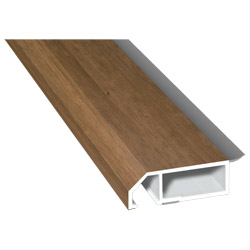 Anschluß-Profil 50mm WL SK Lg. 6,00m foliert, klipsbar, WL Schwarz321 4007-195 Rustic Cherry Produktbild
