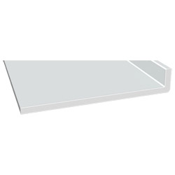 Schaumwinkelprofil 235x40x10mm Lg. 6,00m Weiß, PVC-Hartschaum, VE: 12m Produktbild