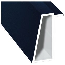 Kammerprofil 16x35mm Lg. 6,00m foliert 51 5005-167 Stahlblau Produktbild