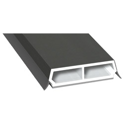 Trapez-Sprosse 38mm SK Lg. 6,00m foliert, mit zwei schwarzen Weichlippen 436 1014 Alux DB 703 Produktbild