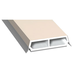 Trapez-Sprosse 38mm SK Lg. 6,00m foliert, mit zwei grauen Weichlippen 456 5054 Cremeweiß Cool Color Produktbild