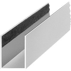 Alu-Führungsschienen beflockt 25x19x25mm Produktbild