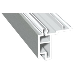 Fensterbankanschlussprofil Schüco 30mm Lg. 6,00m foliert 436 1001 Metbrush Aluminium Produktbild